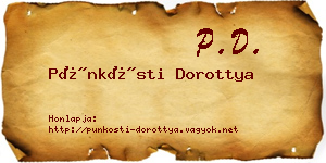 Pünkösti Dorottya névjegykártya